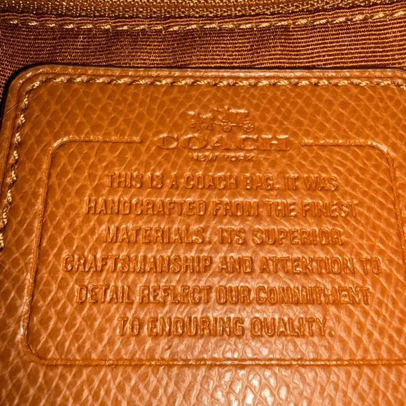 Coach Tan Leather Shoulder Bag - Picture 8 of 8